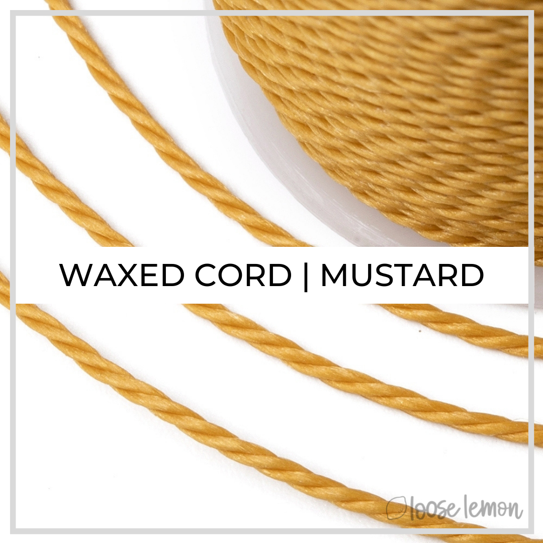 Waxed Cord | 10M Roll | Mustard