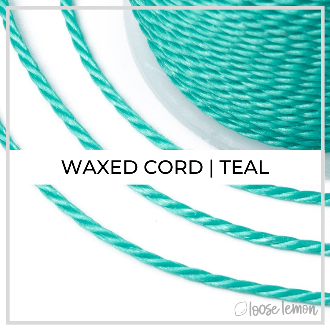 Waxed Cord | 10M Roll | Teal