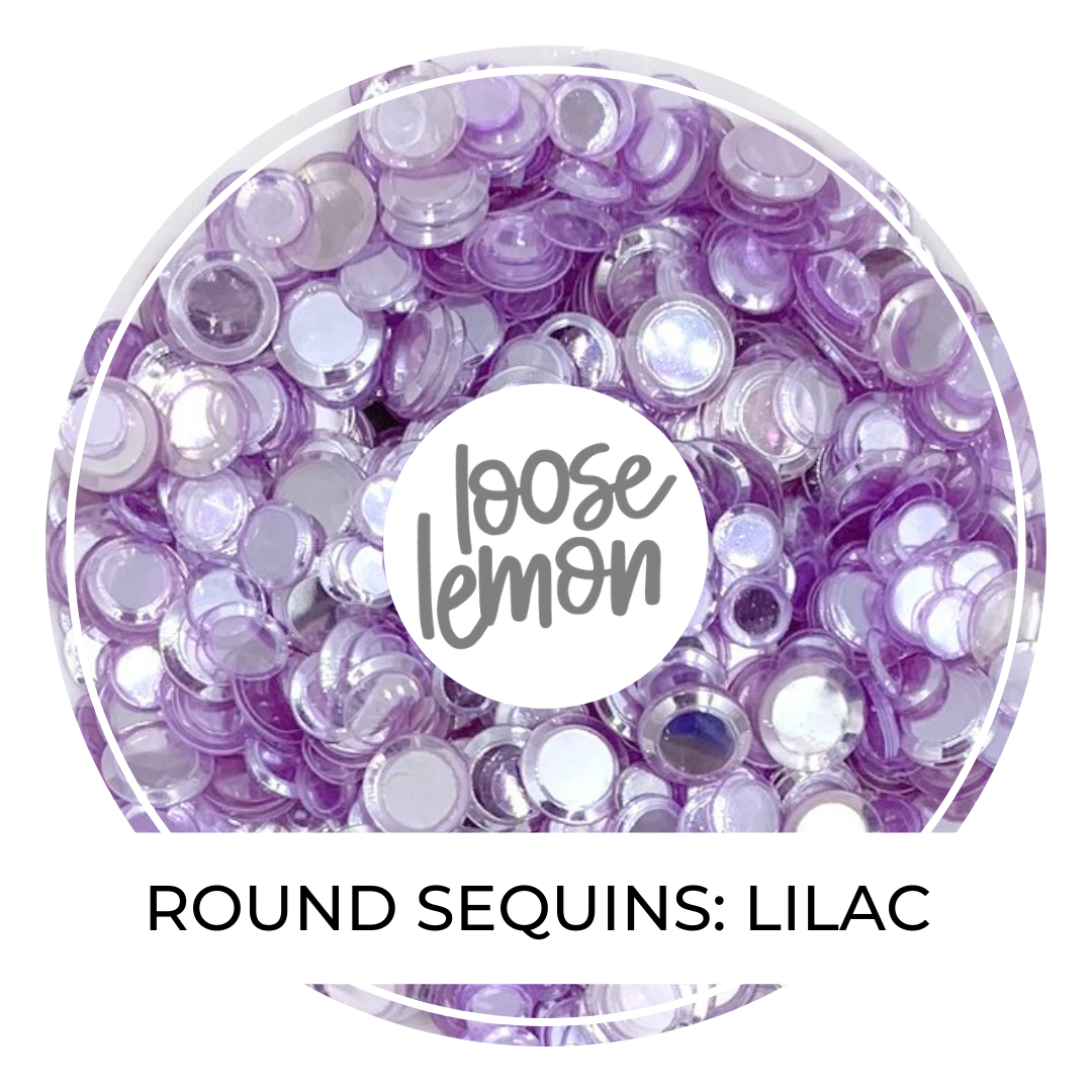 Round Sequins | Lilac (Mixed Size)