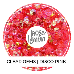 Clear Gems | Disco Pink