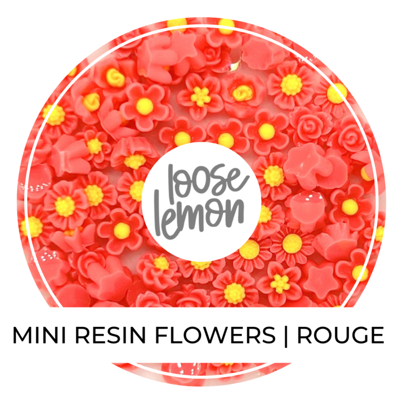 Mini Resin Flowers  | Rouge