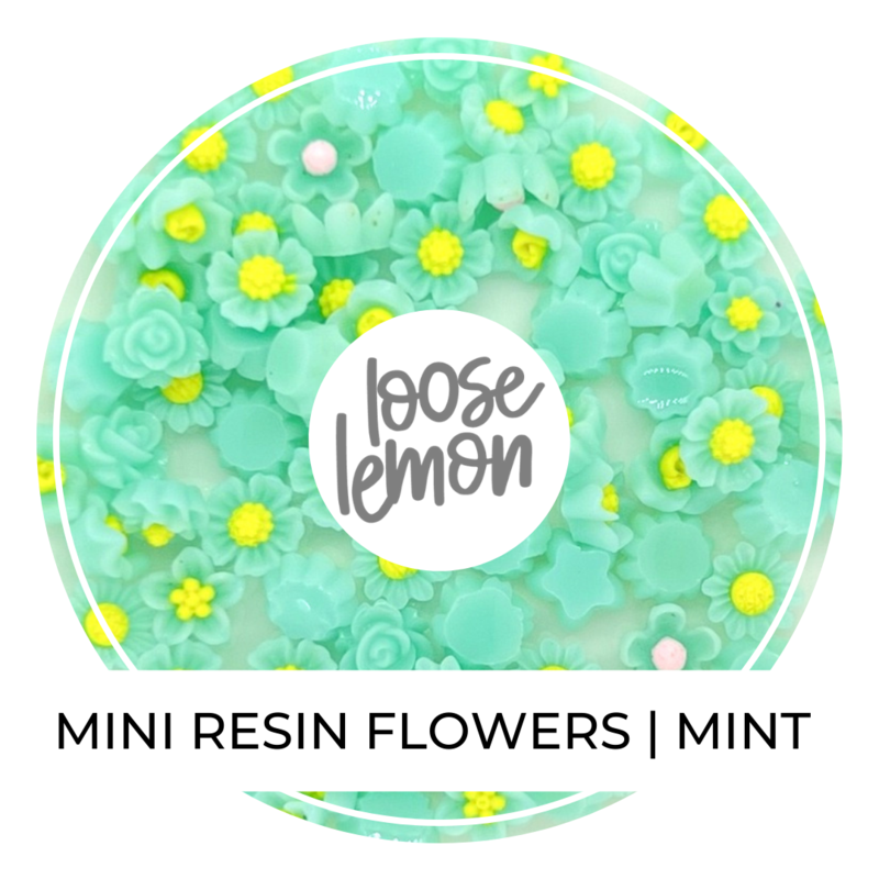 Mini Resin Flowers  | Mint