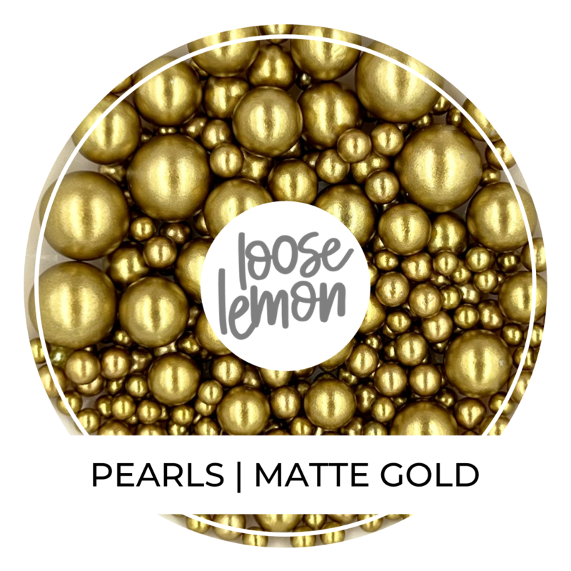 Pearls | Matte Gold