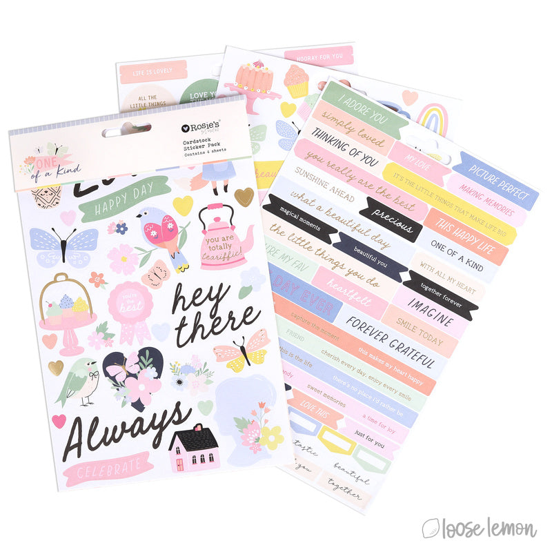 One Of A Kind | Cardstock Stickers (4 Sheets)