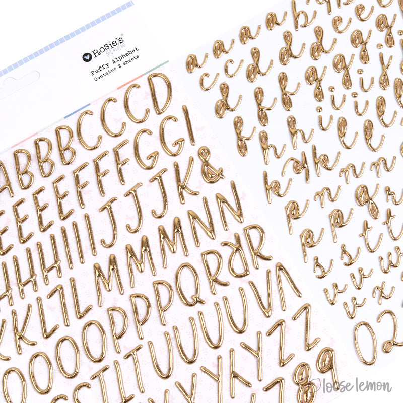 One Of A Kind | Puffy Alphabet (2 Sheets)