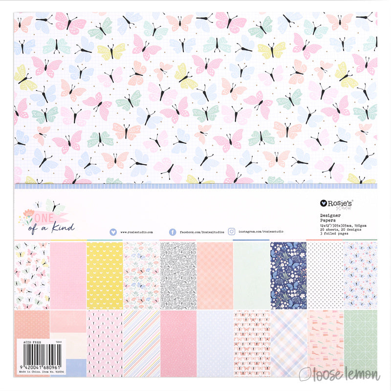 One Of A Kind | 12" X 12" Paper Pack ( 20 Sheets)