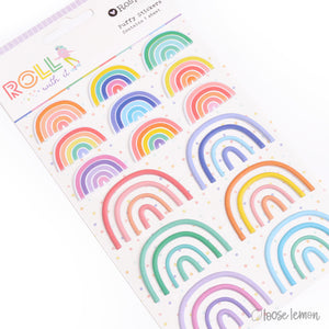 Roll With It | Puffy Rainbow Stickers