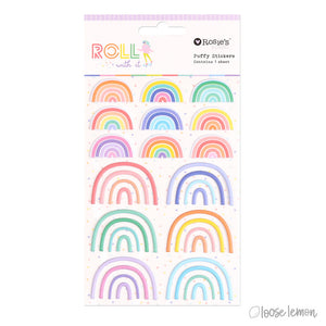 Roll With It | Puffy Rainbow Stickers