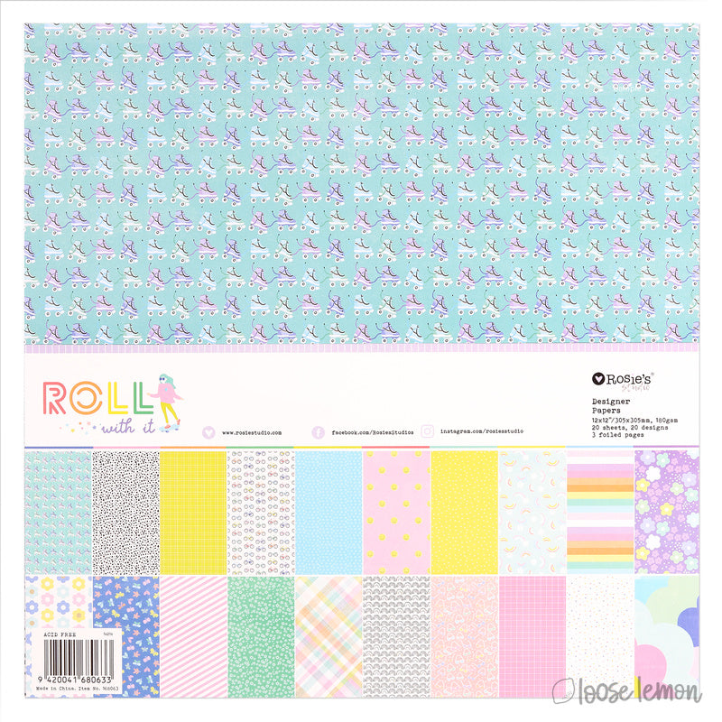 Roll With It | 12" X 12" Paper Pack ( 20 Sheets)