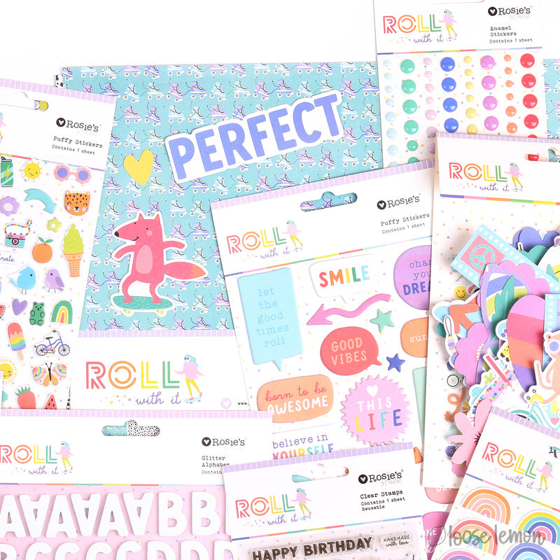 Roll With It | Puffy Rainbow Stickers