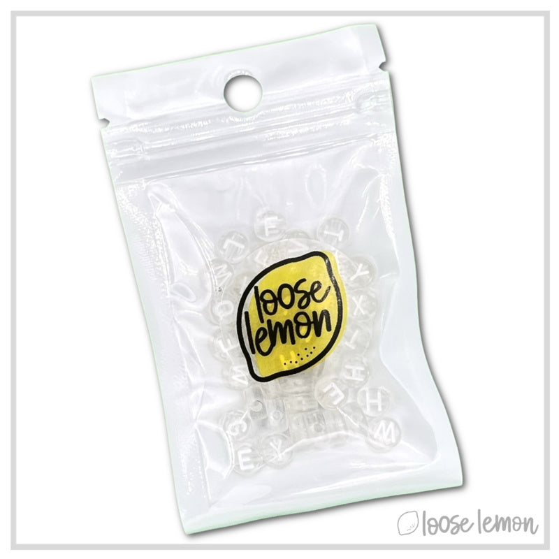 Letter Beads | Clear