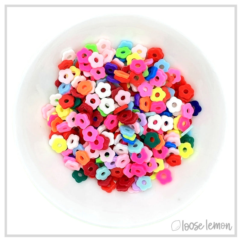 Flat Beads | Plum Flower