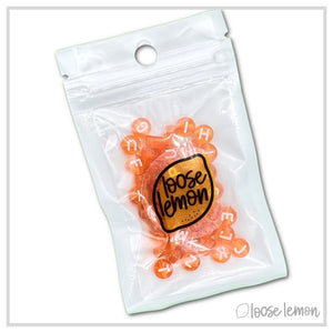 Letter Beads | Orange