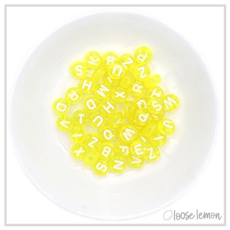 Letter Beads | Yellow
