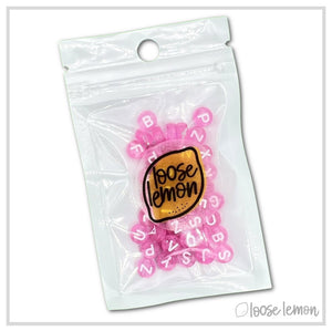 Letter Beads | Hot Pink