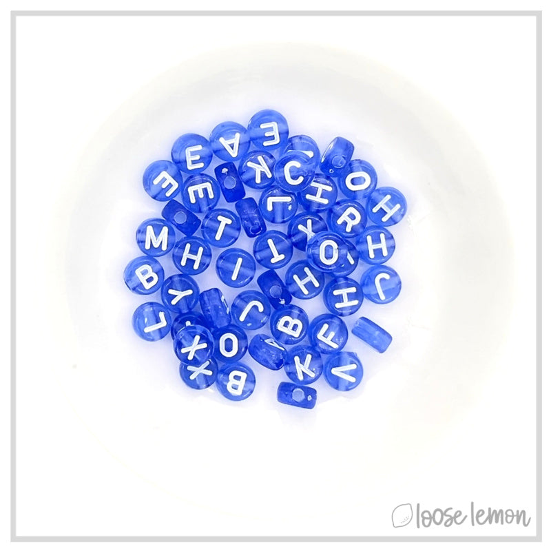 Letter Beads | Dark Blue