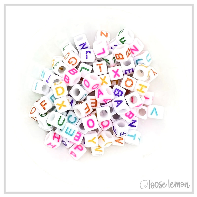 Letter Beads | Square Colour