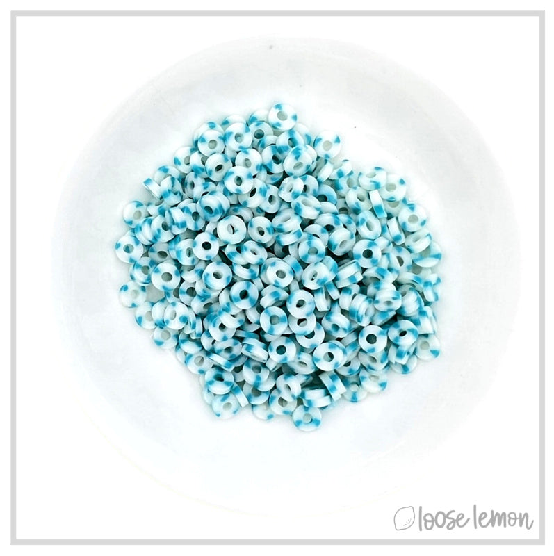 Flat Beads | Glow Teal