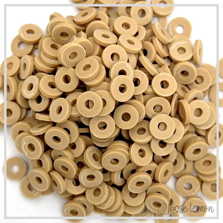Flat Beads | Tan