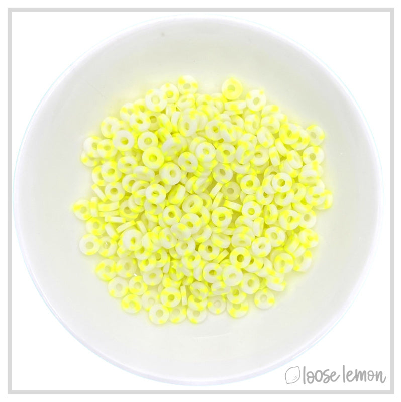 Flat Beads | Glow Yellow