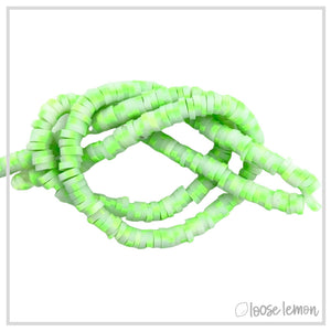 Flat Beads | Glow Lime