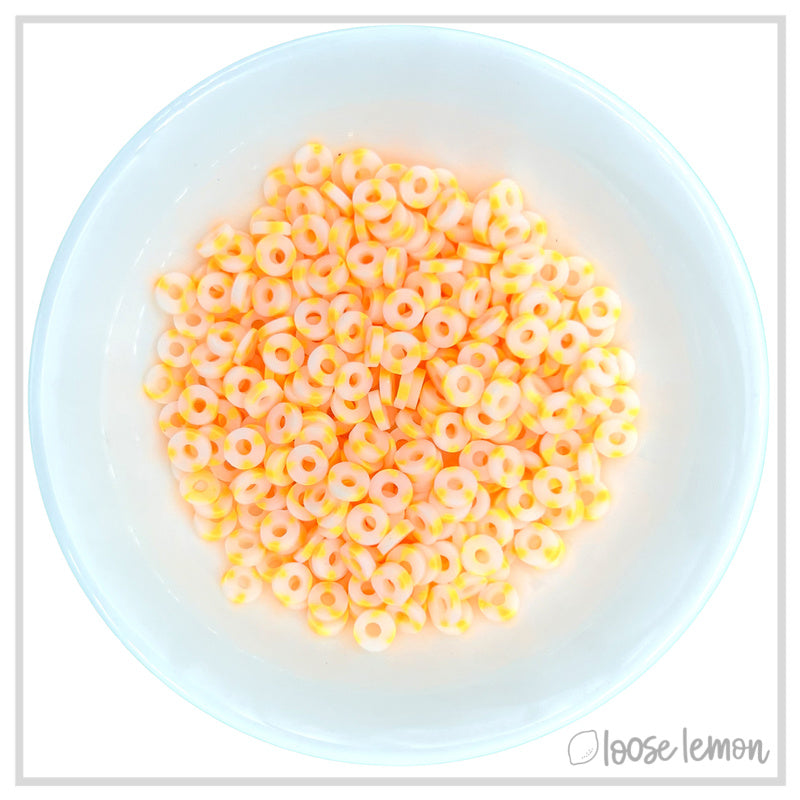 Flat Beads | Glow Orange