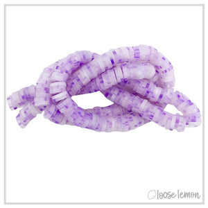 Flat Beads | Clear Lilac