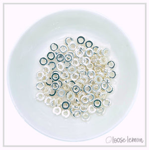 Flat Beads | Silver