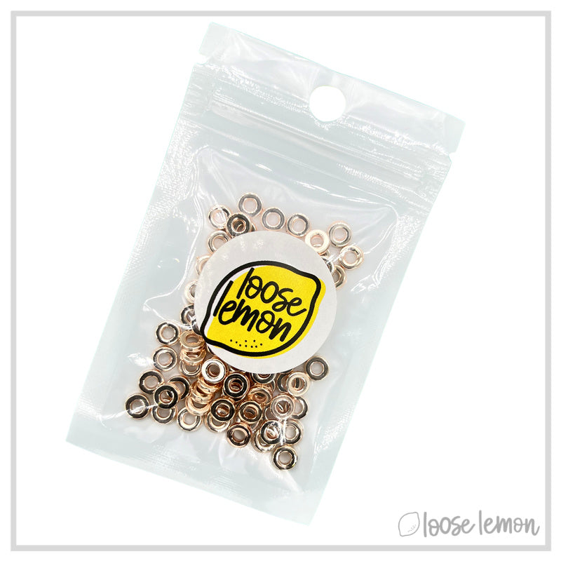 Flat Beads | Rose Gold