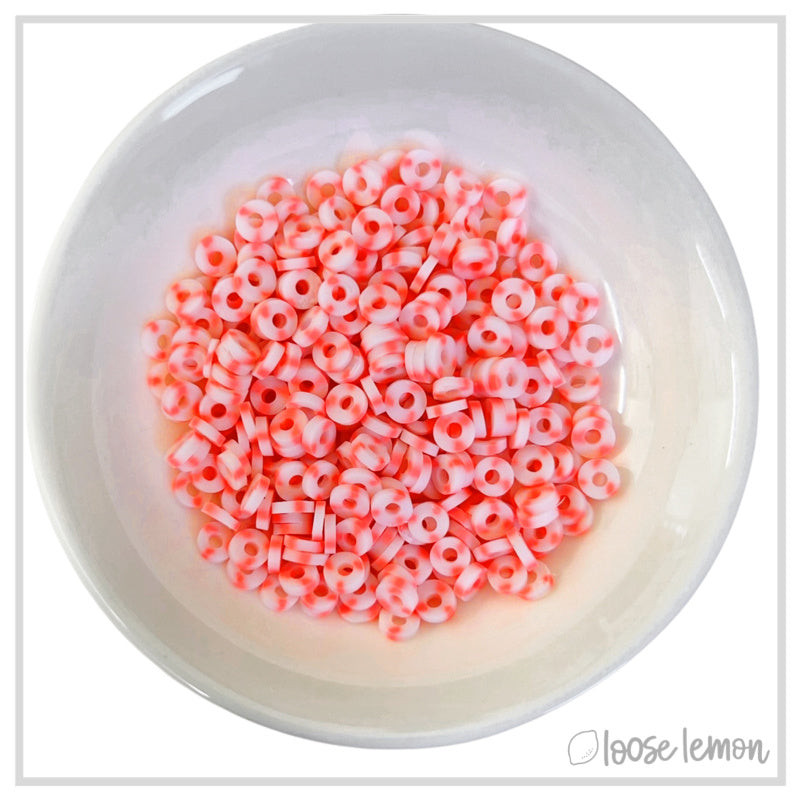 Flat Beads | Glow Coral