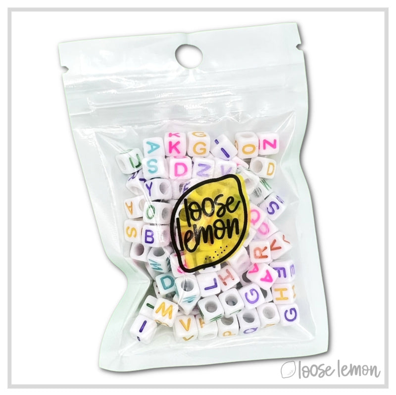 Letter Beads | Square Colour