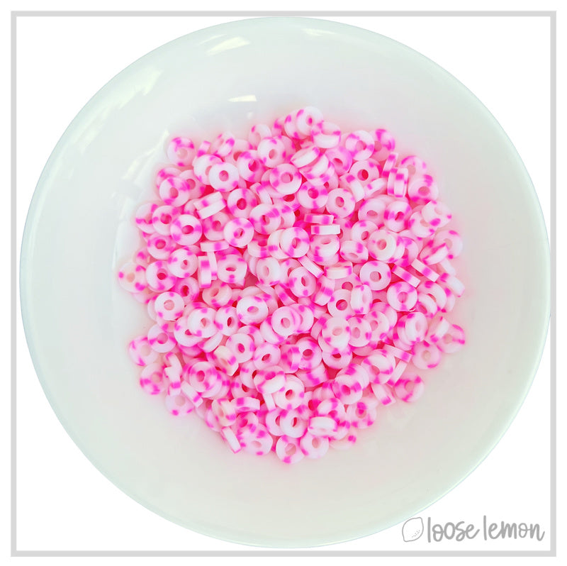 Flat Beads | Glow Dk Pink