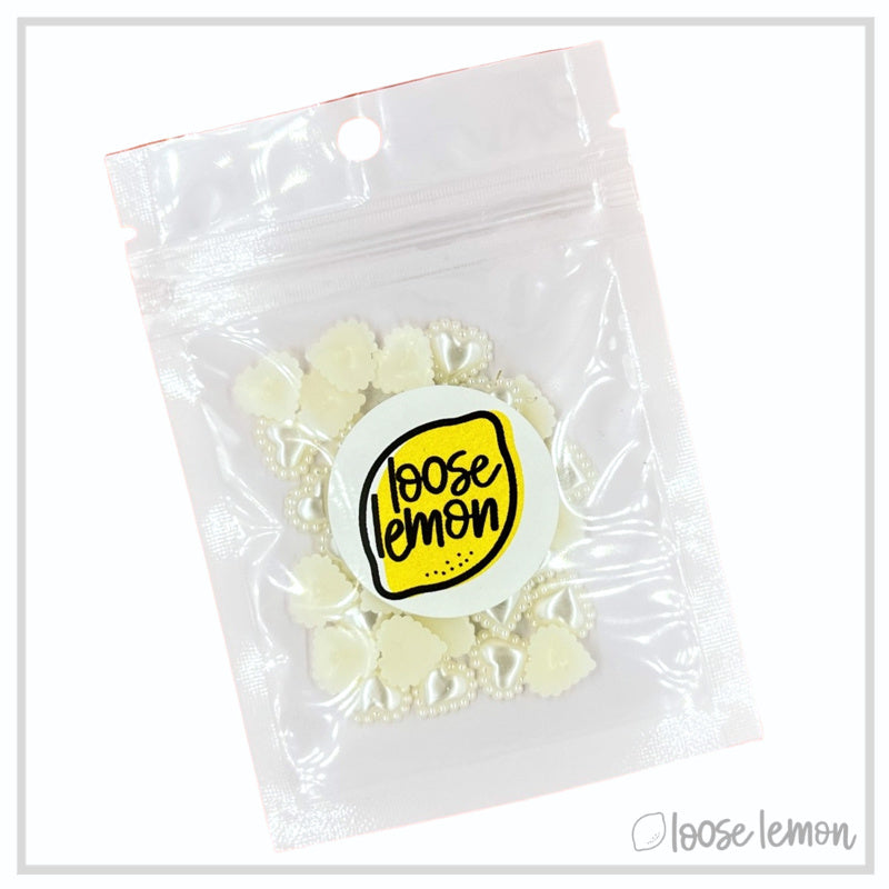 Studded Hearts | Ivory 10Mm