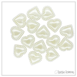 Studded Hearts | Ivory 16Mm