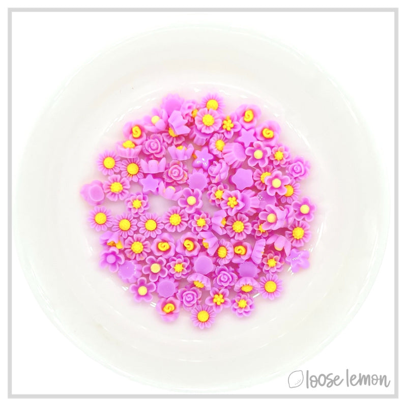 Mini Resin Flowers  | Lilac