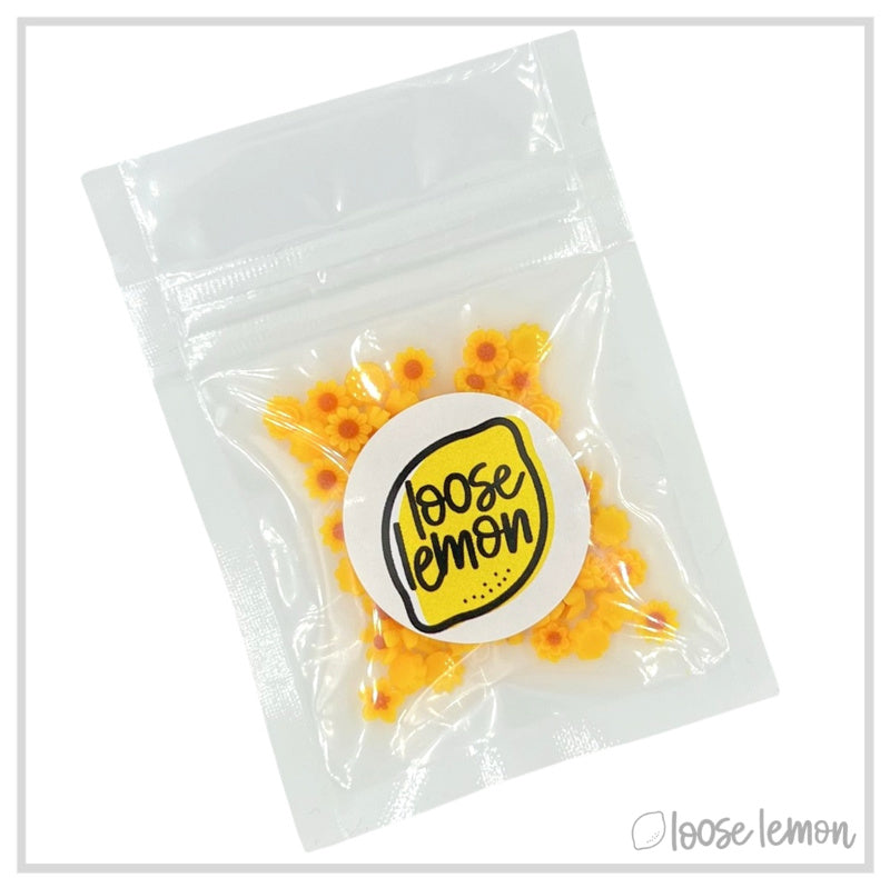 Mini Resin Flowers  | Amber