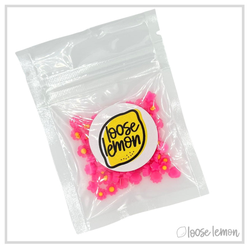 Mini Resin Flowers  | Fuchsia
