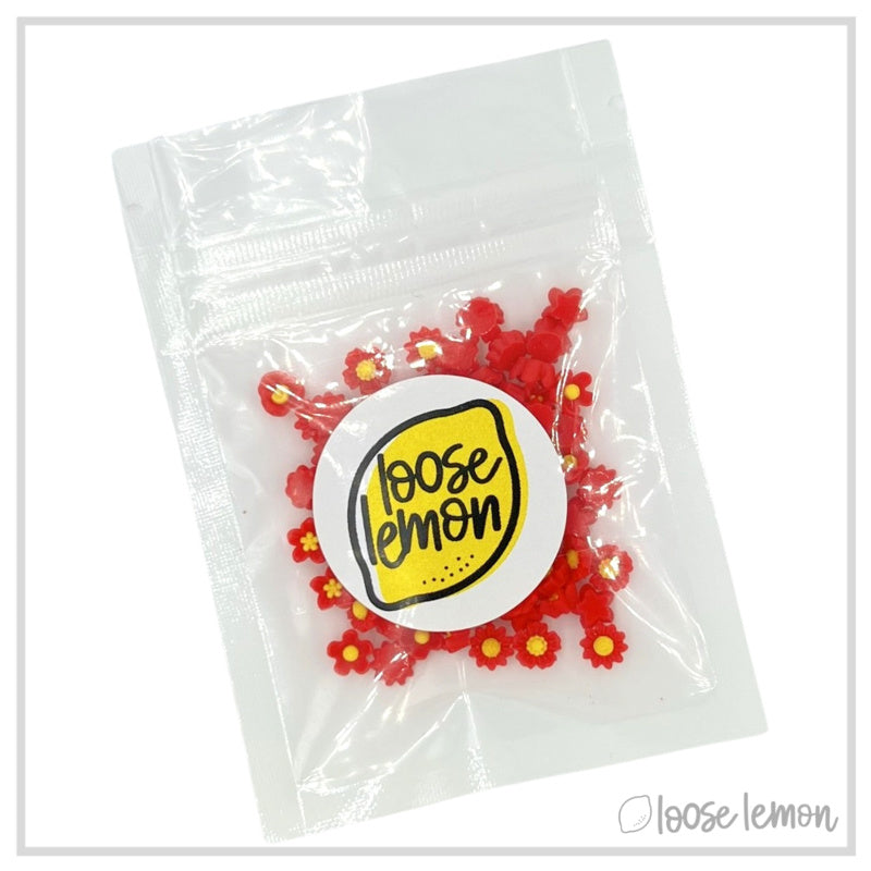 Mini Resin Flowers  | Cherry