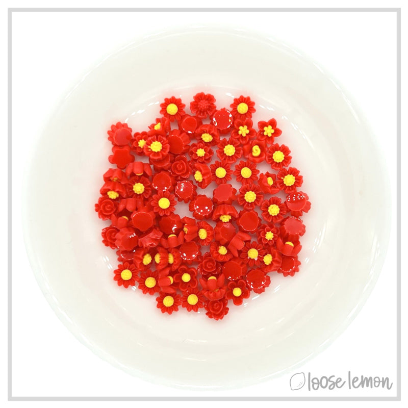 Mini Resin Flowers  | Cherry
