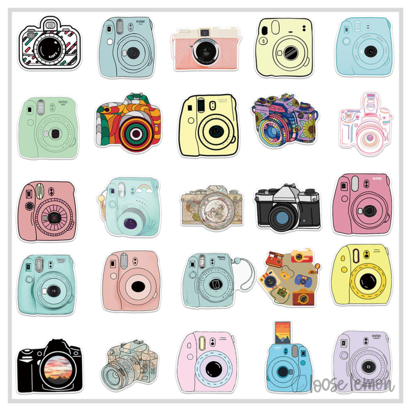 50 Sticker Set | Cameras