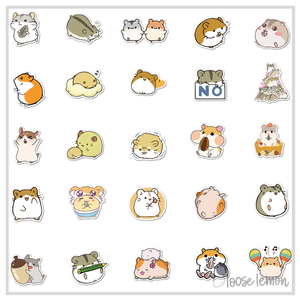 50 Sticker Set | Hamsters