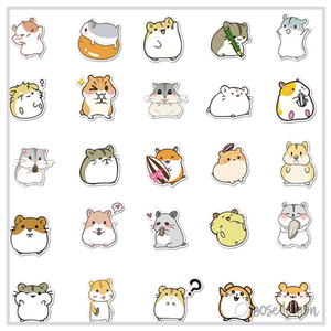 50 Sticker Set | Hamsters