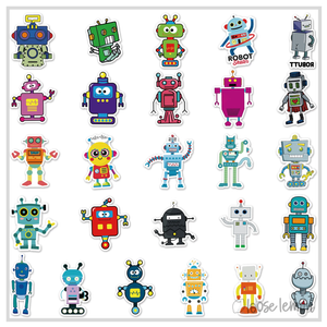 50 Sticker Set | Robots