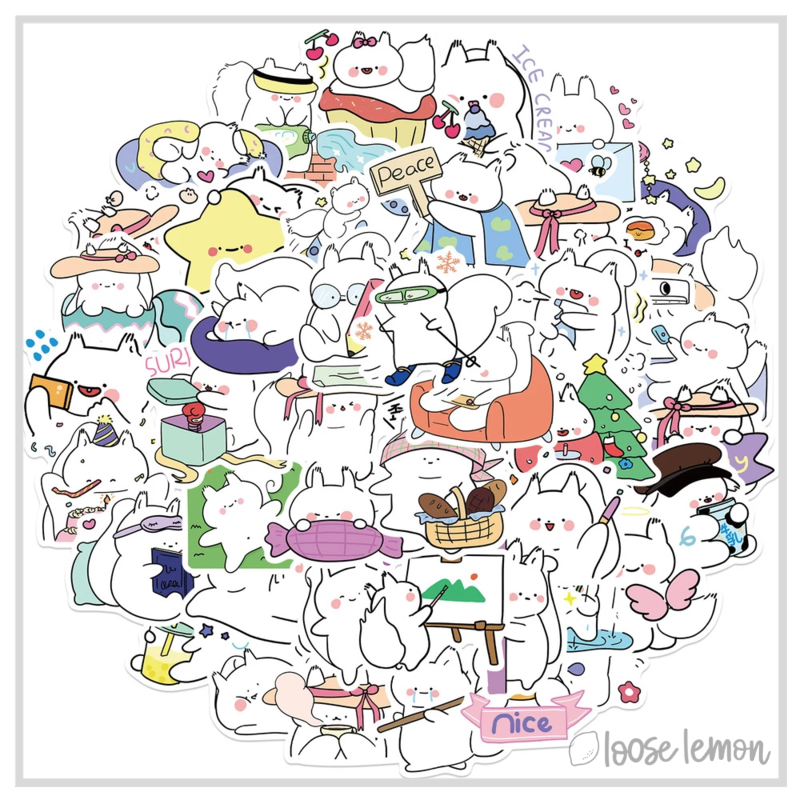 50 Sticker Set | Chinchillas