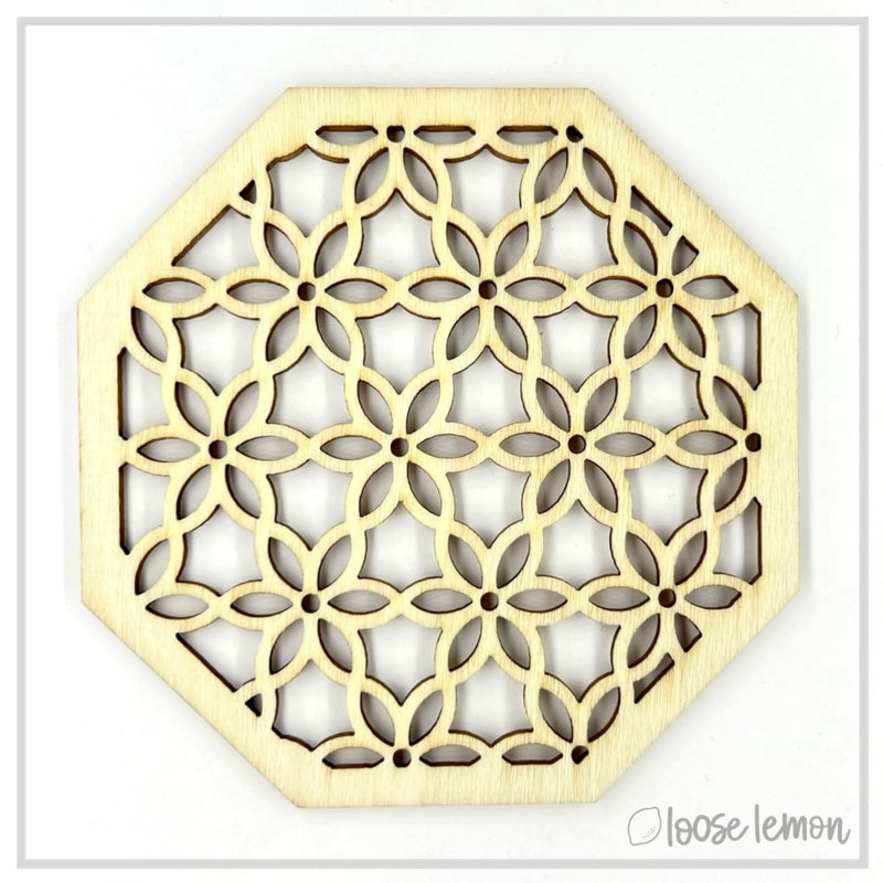 Feature Greeting (8Cm) | Hexagon Lattice