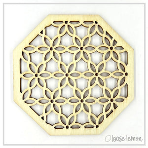 Feature Greeting (8Cm) | Hexagon Lattice