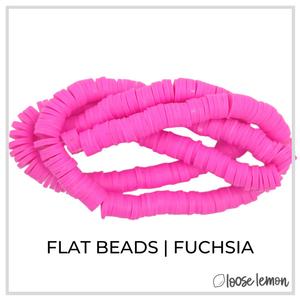 Flat Beads | Fuchsia