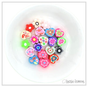 Feature Beads | Heart Fun X 20