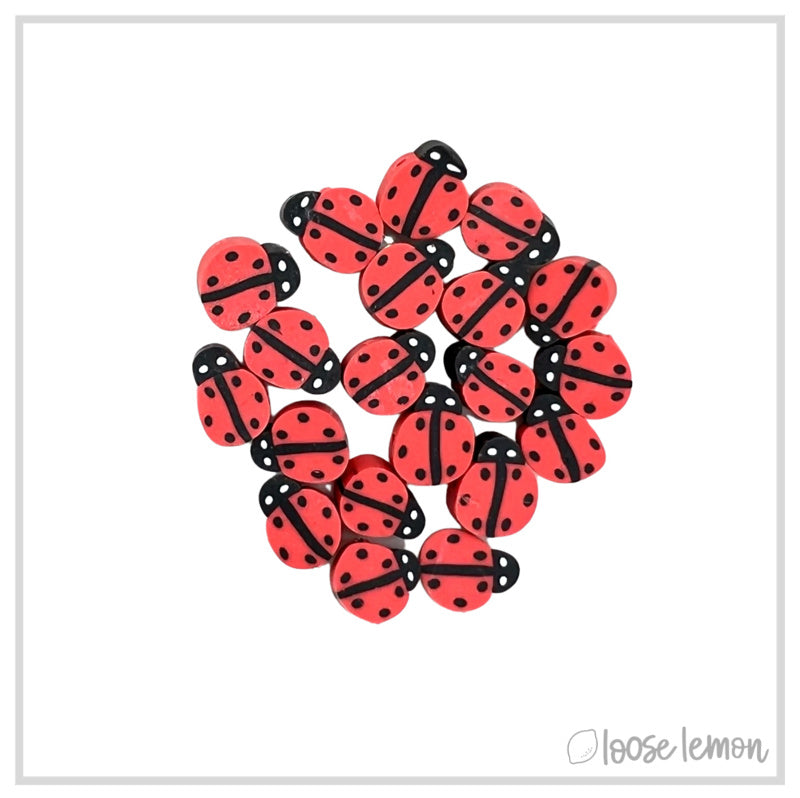 Feature Beads | Ladybirds X 20