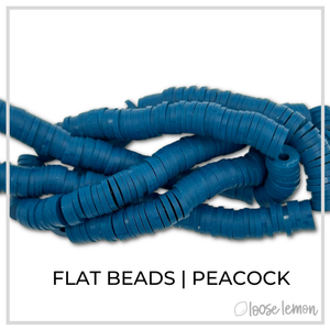 Flat Beads | Peacock